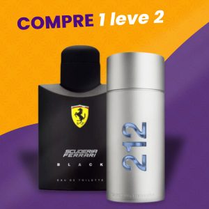 Kit Compre um Perfume Ferrari Black Masculino e ganhe 212 men (100ml)
